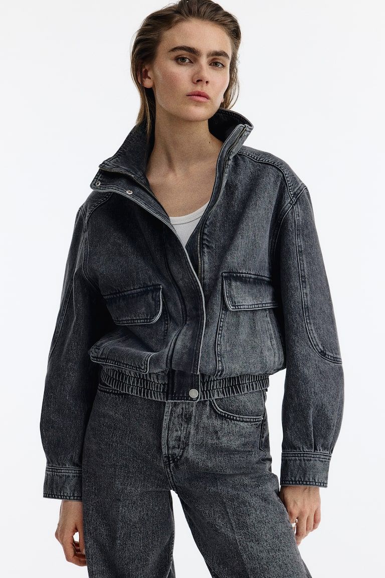 Oversized denim jacket