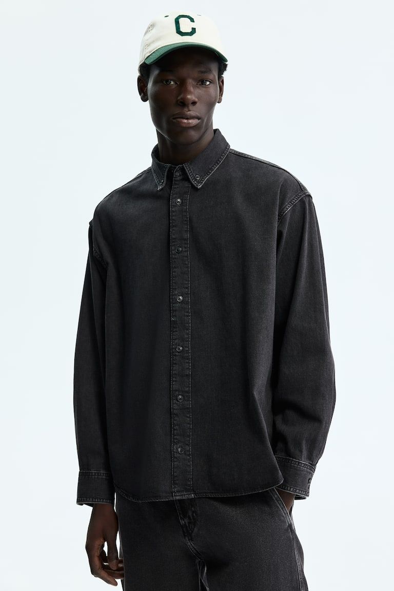 Oversized Denim Shirt