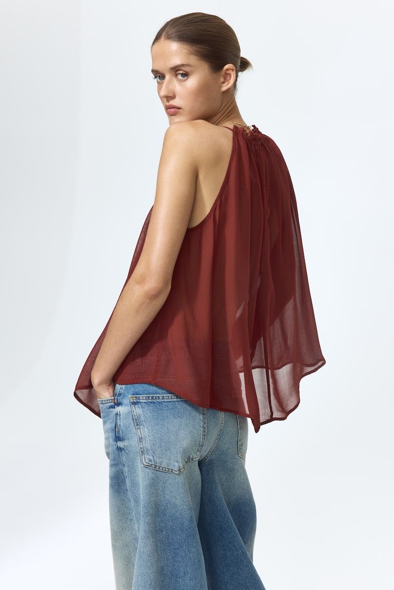Oversized Drawstring Top