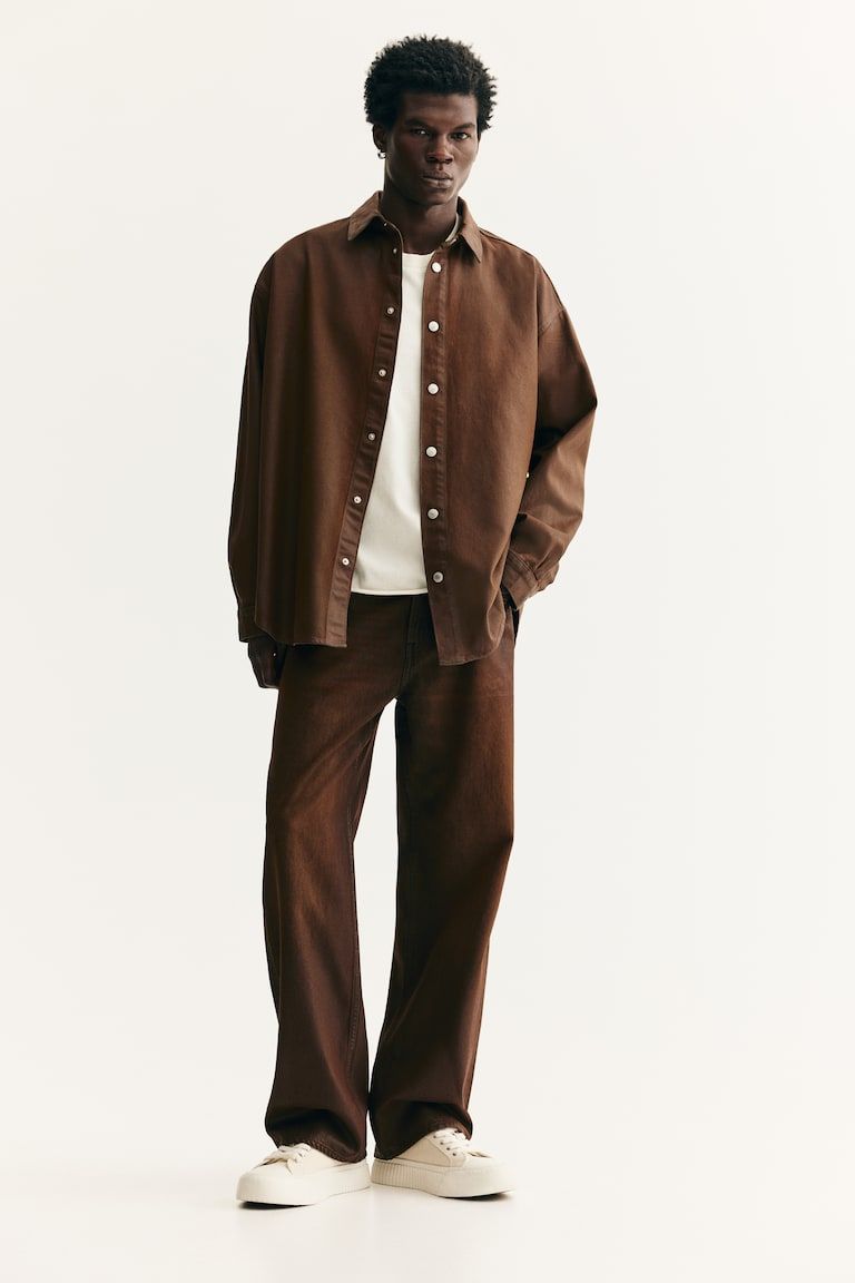 Oversized-Fit Denim Shirt