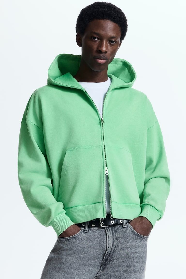Oversized-Fit Hooded Jacket