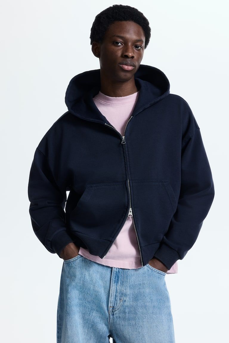 Oversized-Fit Hooded Jacket