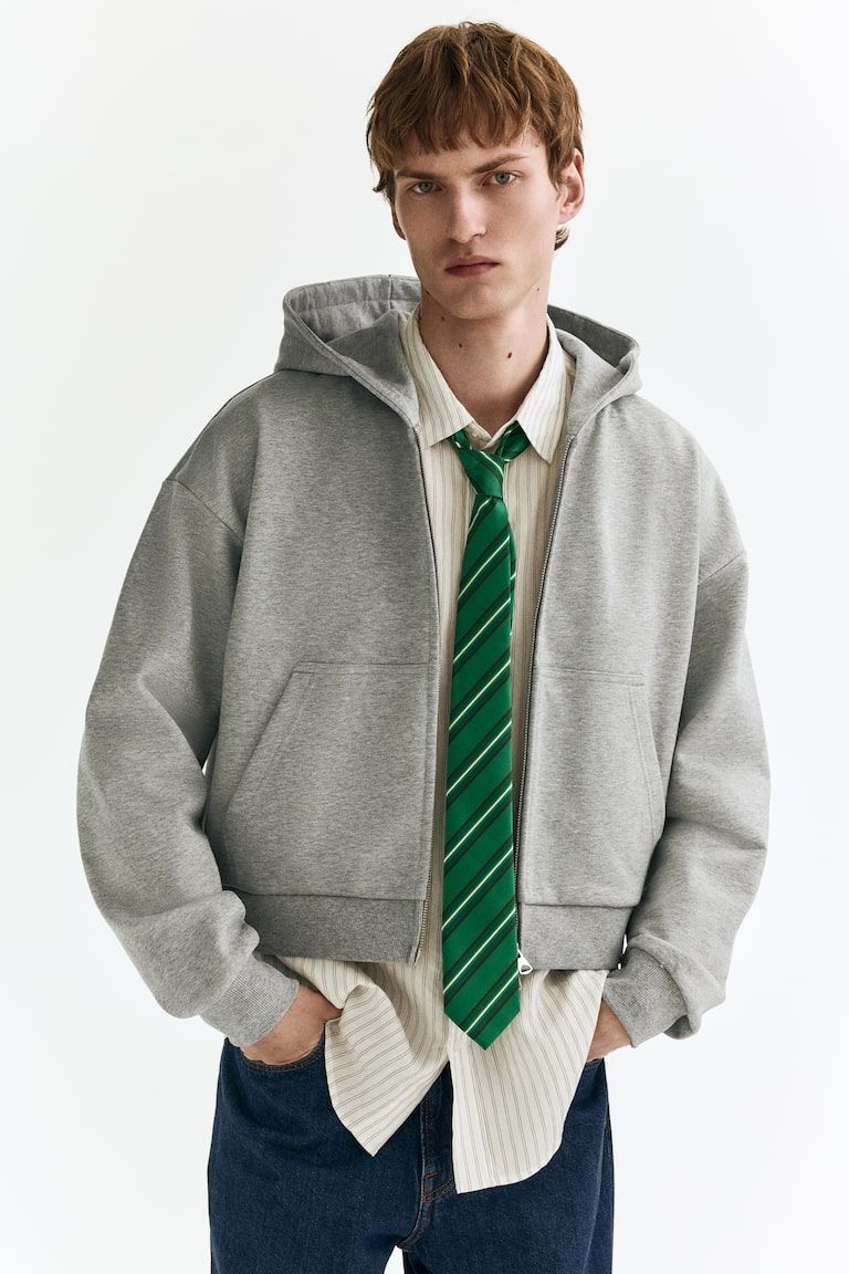 Oversized-Fit Hooded Jacket