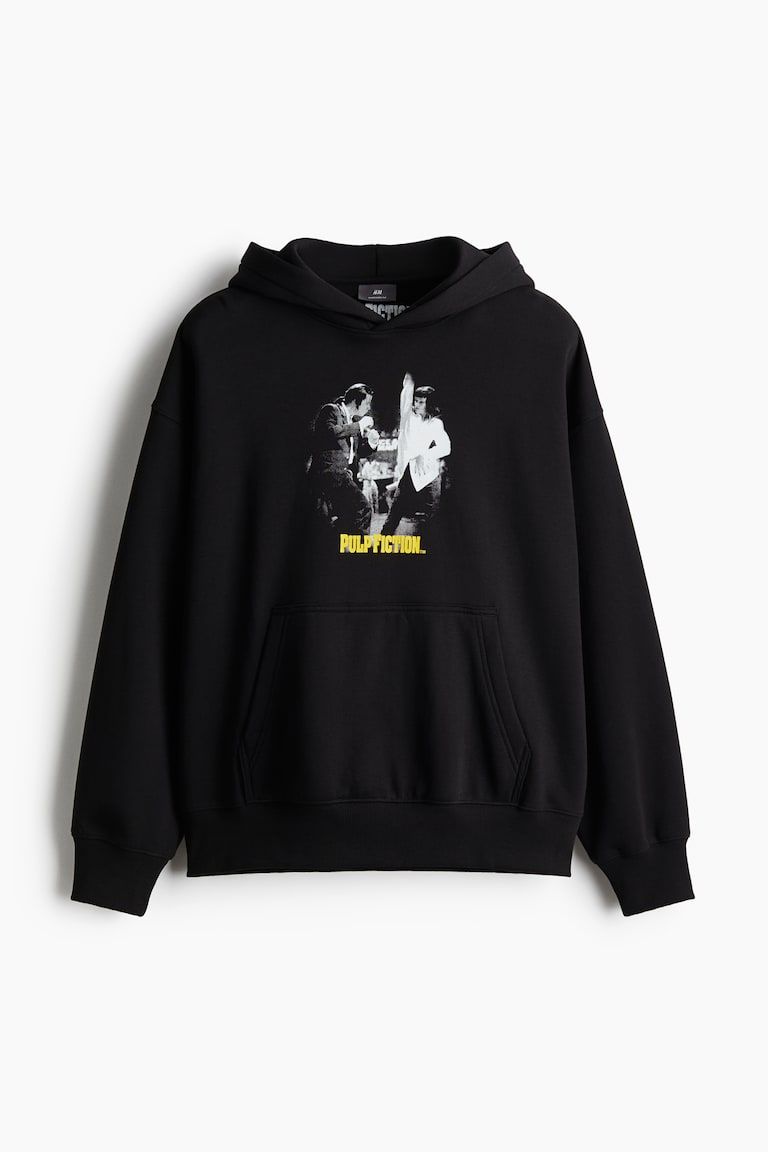 Oversized Fit Printed Hoodie