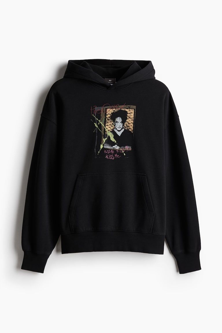 Oversized Fit Printed Hoodie