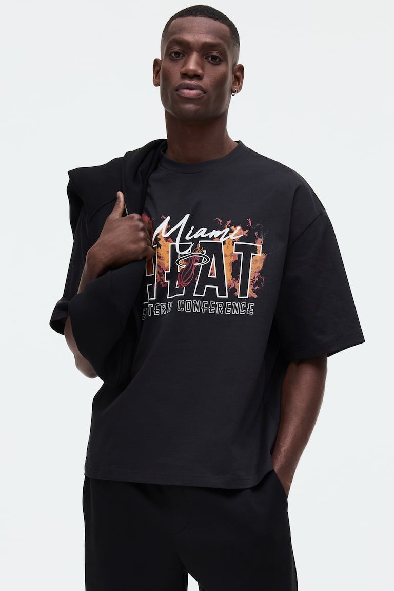 Oversized-Fit Printed T-Shirt