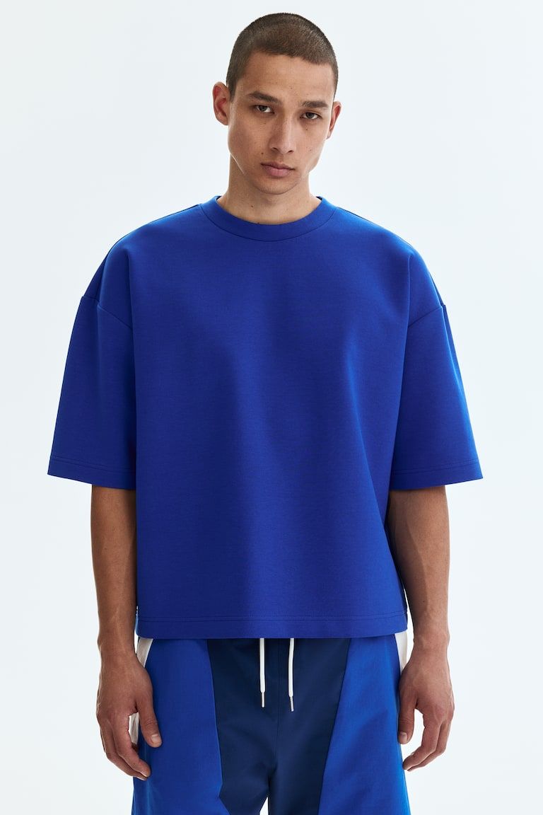 Oversized-Fit Scuba T-Shirt