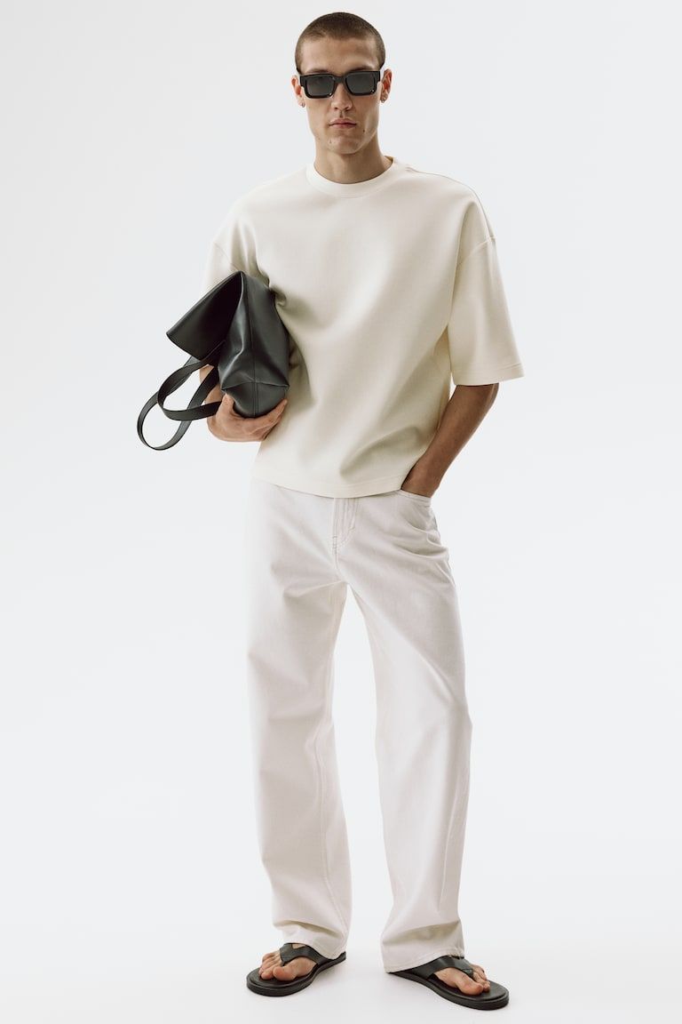 Oversized-Fit Scuba T-Shirt