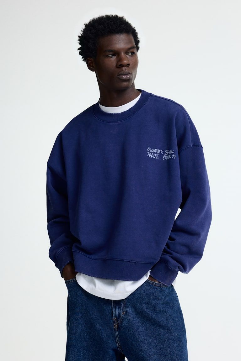 Oversized Printed Sweatshirt