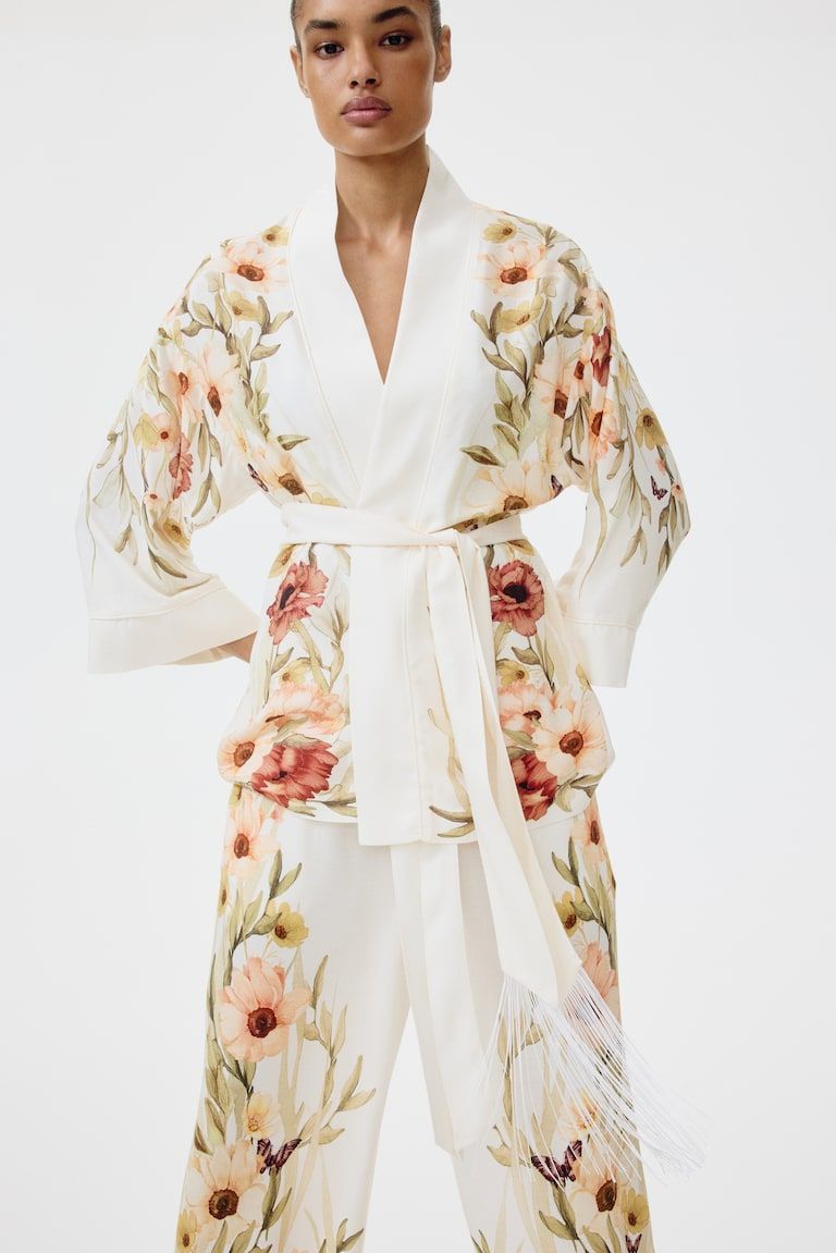 Oversized Tie-Belt Jacket