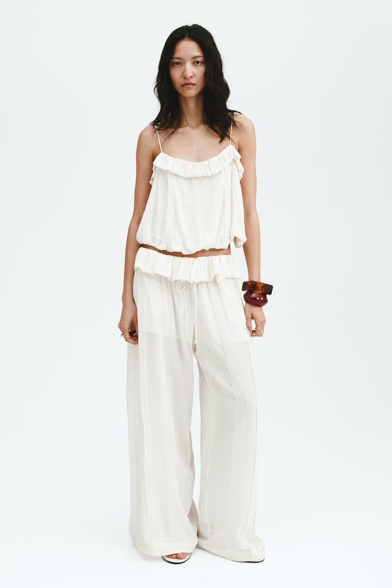 Pants with Pintucks