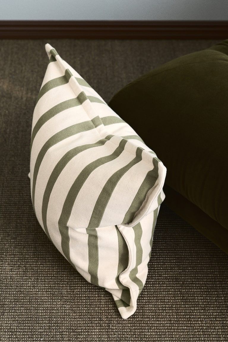 Patterned Canvas Cushion Cover