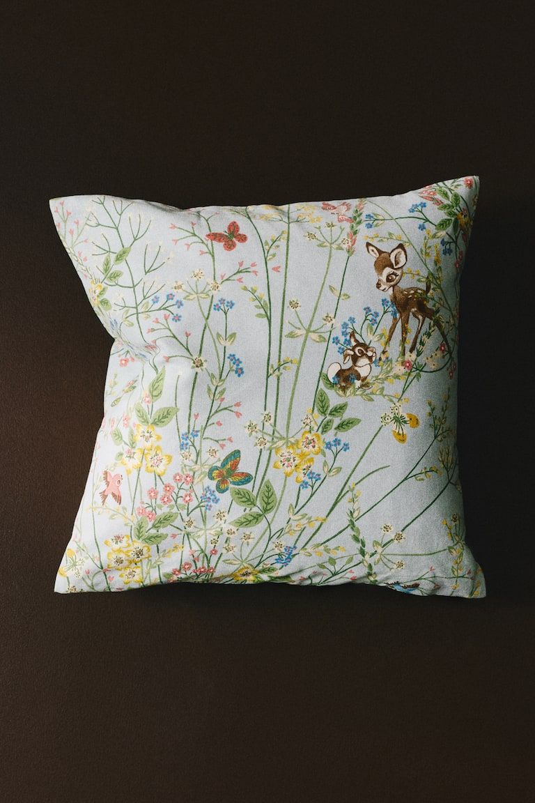 Patterned Cotton Cushion Cover