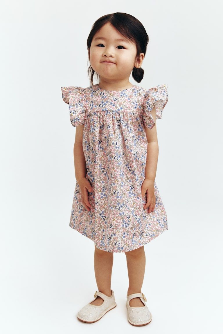 Patterned Empire-Waist Dress