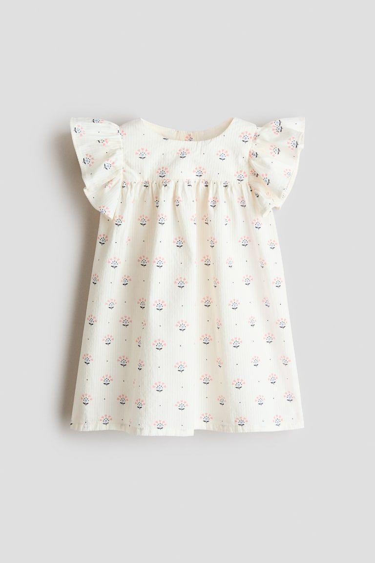 Patterned Empire-Waist Dress