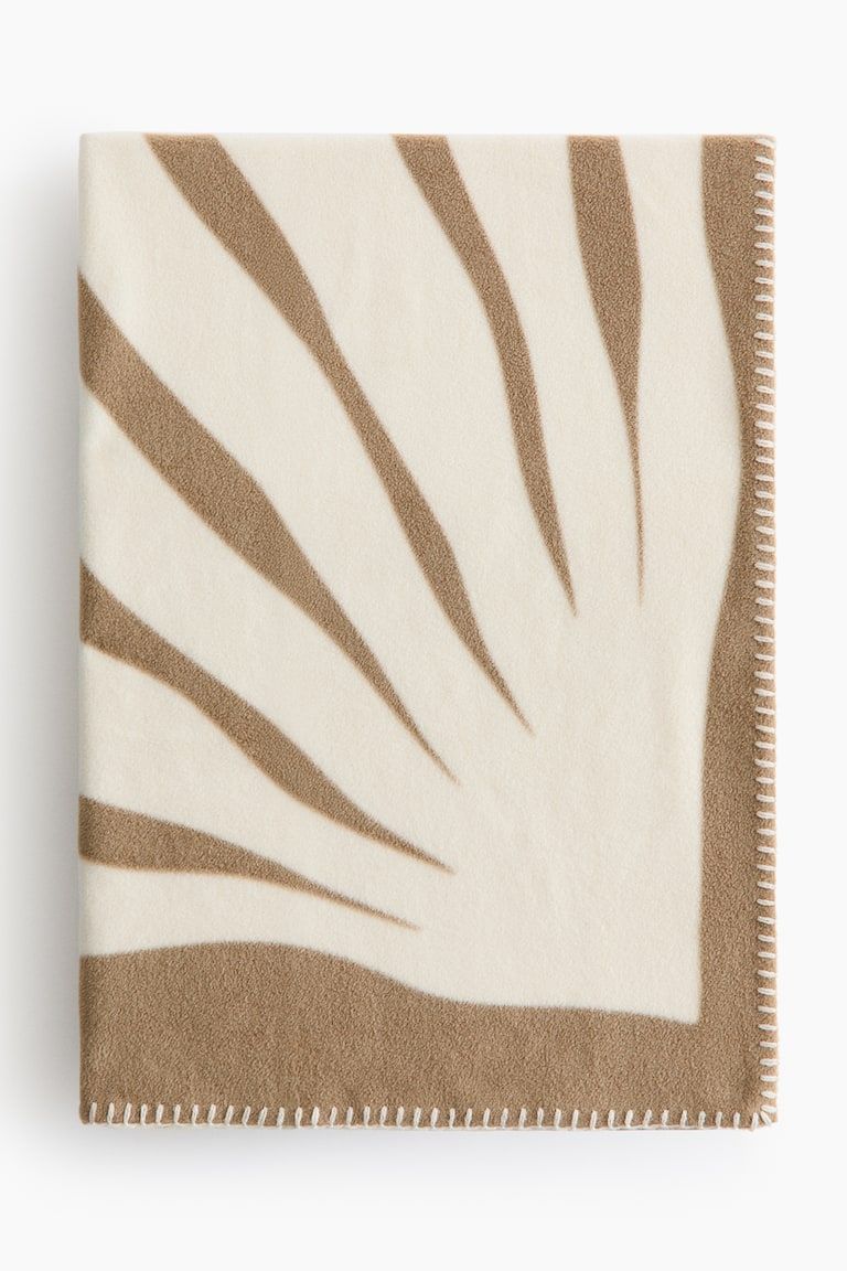 Patterned Fleece Throw