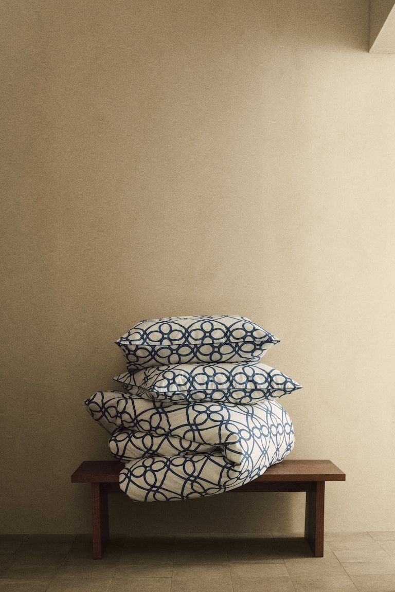 Patterned King/Queen Duvet Cover Set