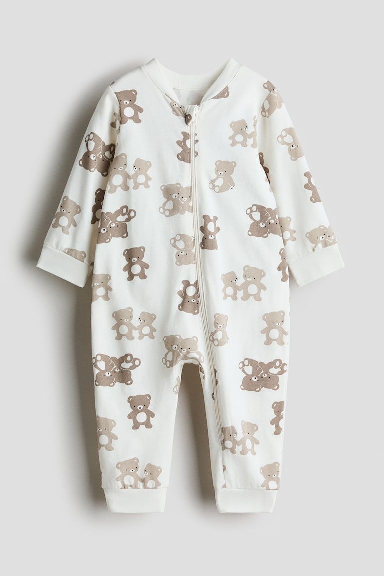 Patterned Pajama Jumpsuit