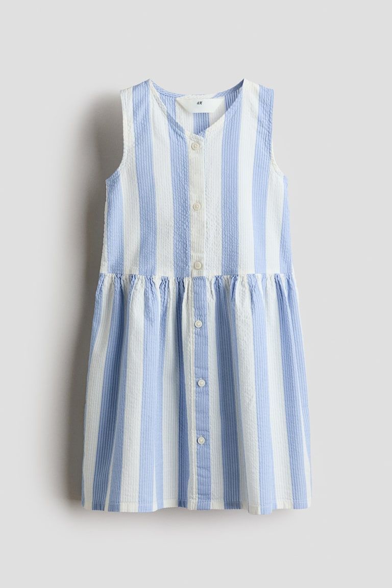 Patterned Seersucker Dress