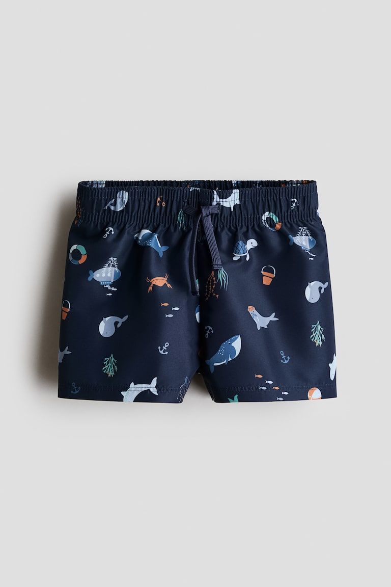 Patterned Swim Shorts