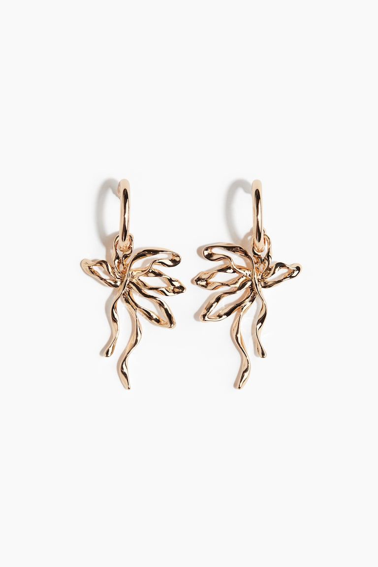 Pendant Hoop Earrings