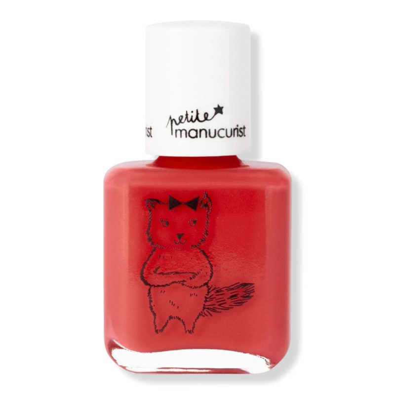 Petite Kids Nail Polish, Washable & Kid-Friendly - Kiki the Kitten (a coral red)