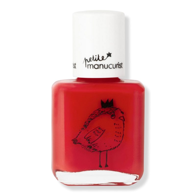 Petite Kids Nail Polish, Washable & Kid-Friendly - Lucette the Warbler (a cool-toned red)