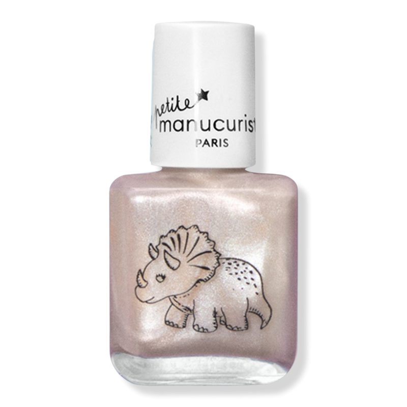Petite Kids Nail Polish, Washable & Kid-Friendly - Pénélope the Triceratops (a shimmering pearly beige)