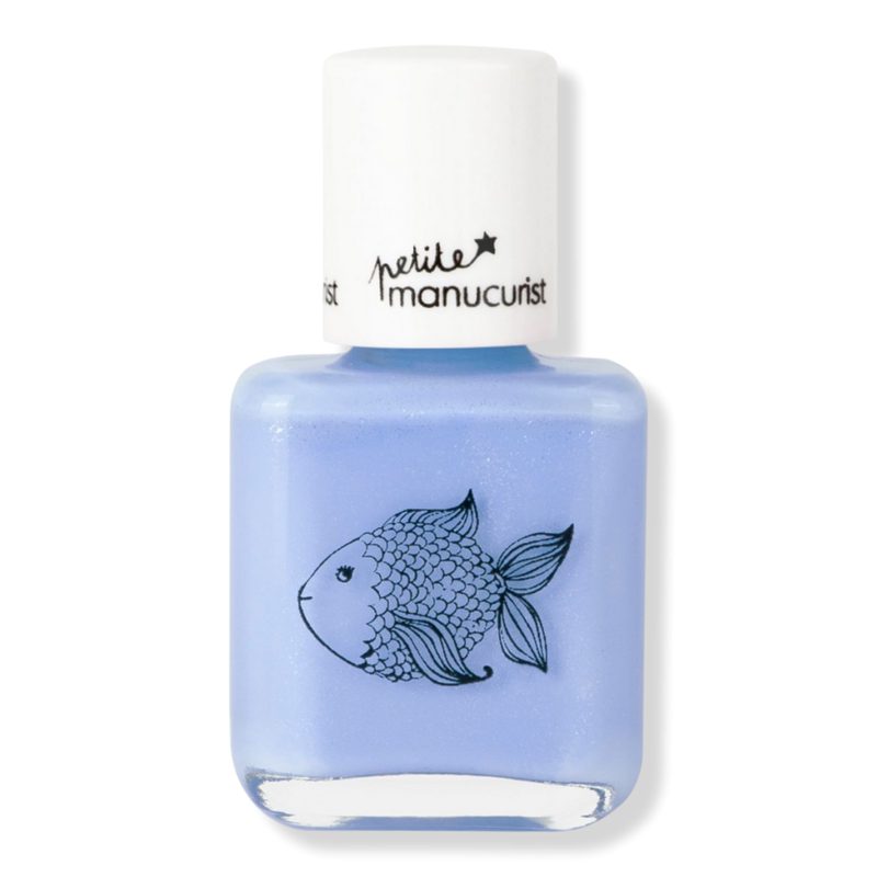 Petite Kids Nail Polish, Washable & Kid-Friendly - Pomme the Fish (a soft, shimmering blue)