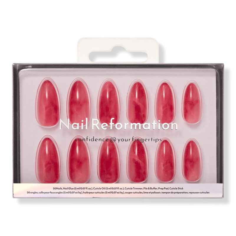 Pink Lava Press On Nails