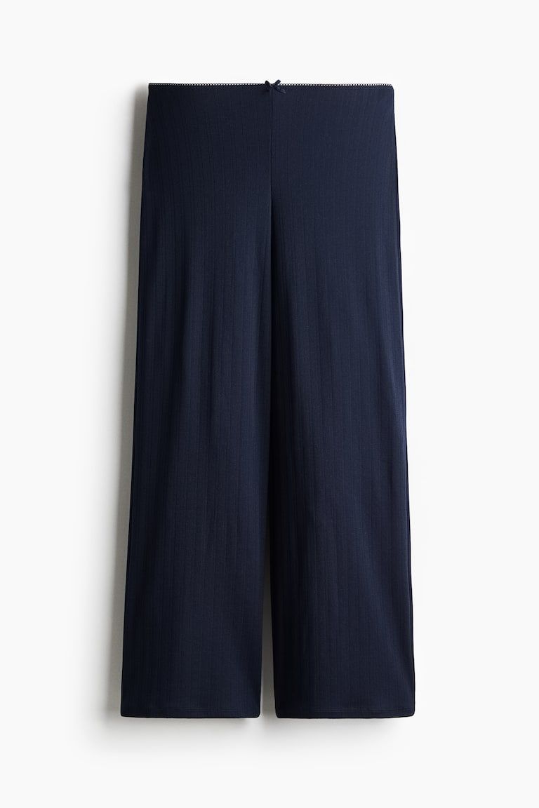 Pointelle Jersey Pants