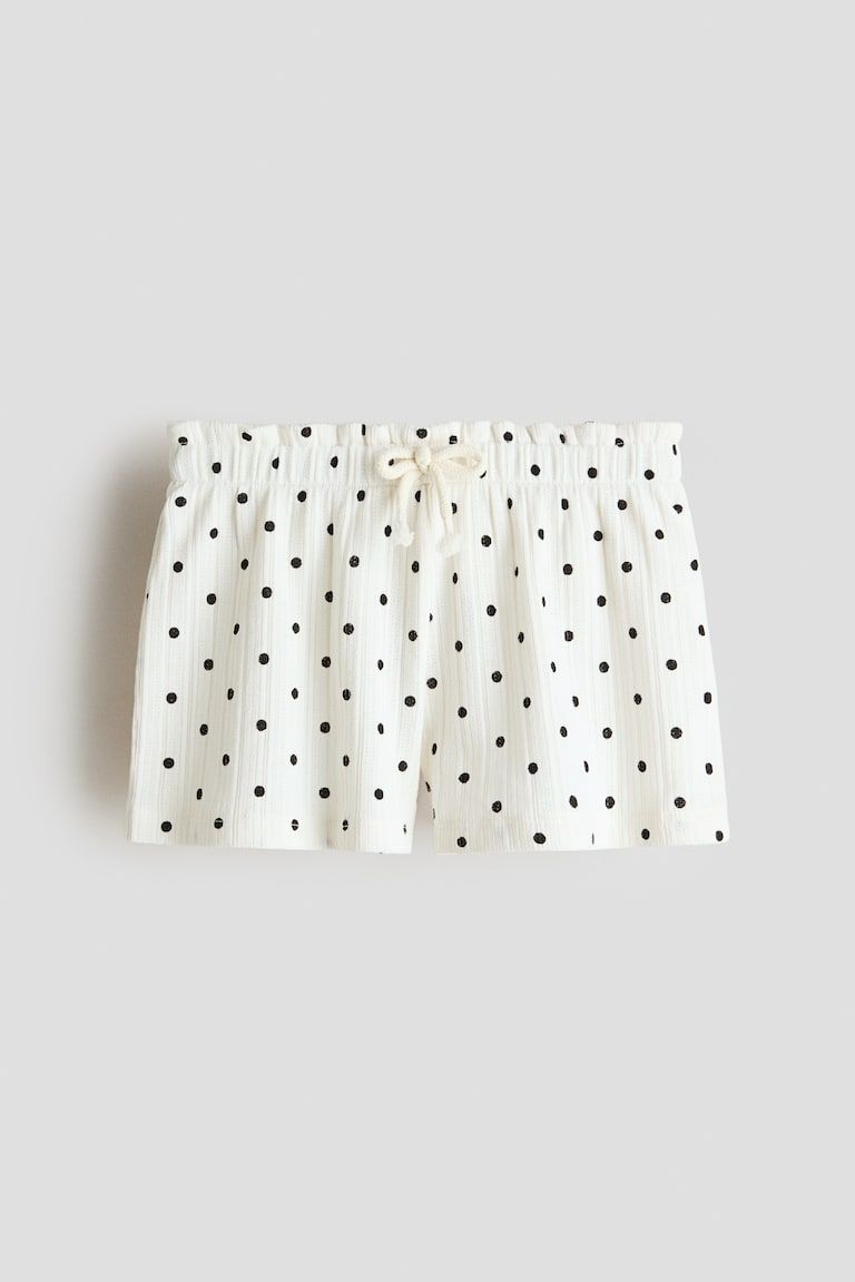 Pointelle Jersey Shorts