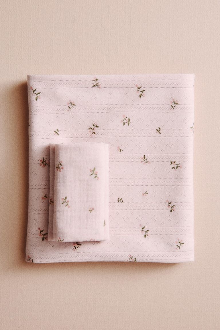 Pointelle-Knit Baby Blanket