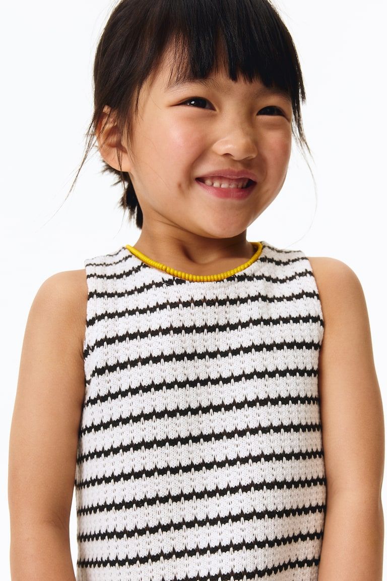 Pointelle-Knit Cotton Top