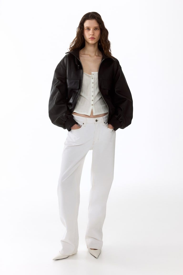 Pointelle-Knit Top