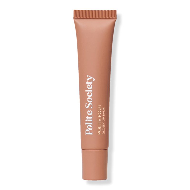 Polite Pout Glossy Lip Balm - French Caramel