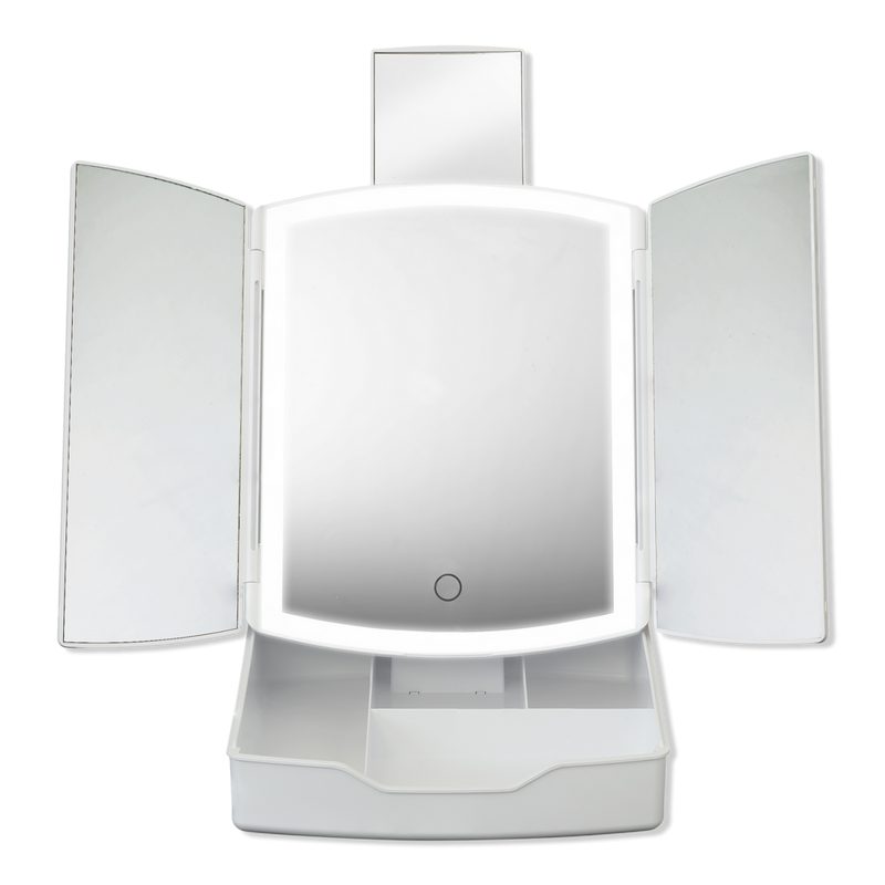 Portable Tri-Fold LED Mirror