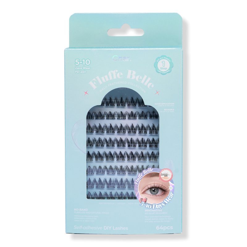 Pre-Glued Lashes Halo Feathered Collection - Fluffe Belle