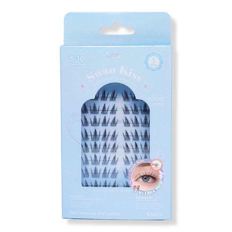 Pre-Glued Lashes Halo Feathered Collection - Swan Kiss