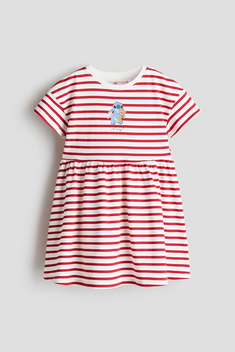 Print-Motif Cotton Dress
