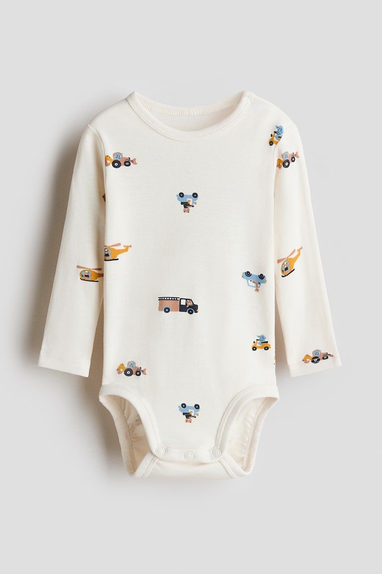 Printed Cotton Bodysuit