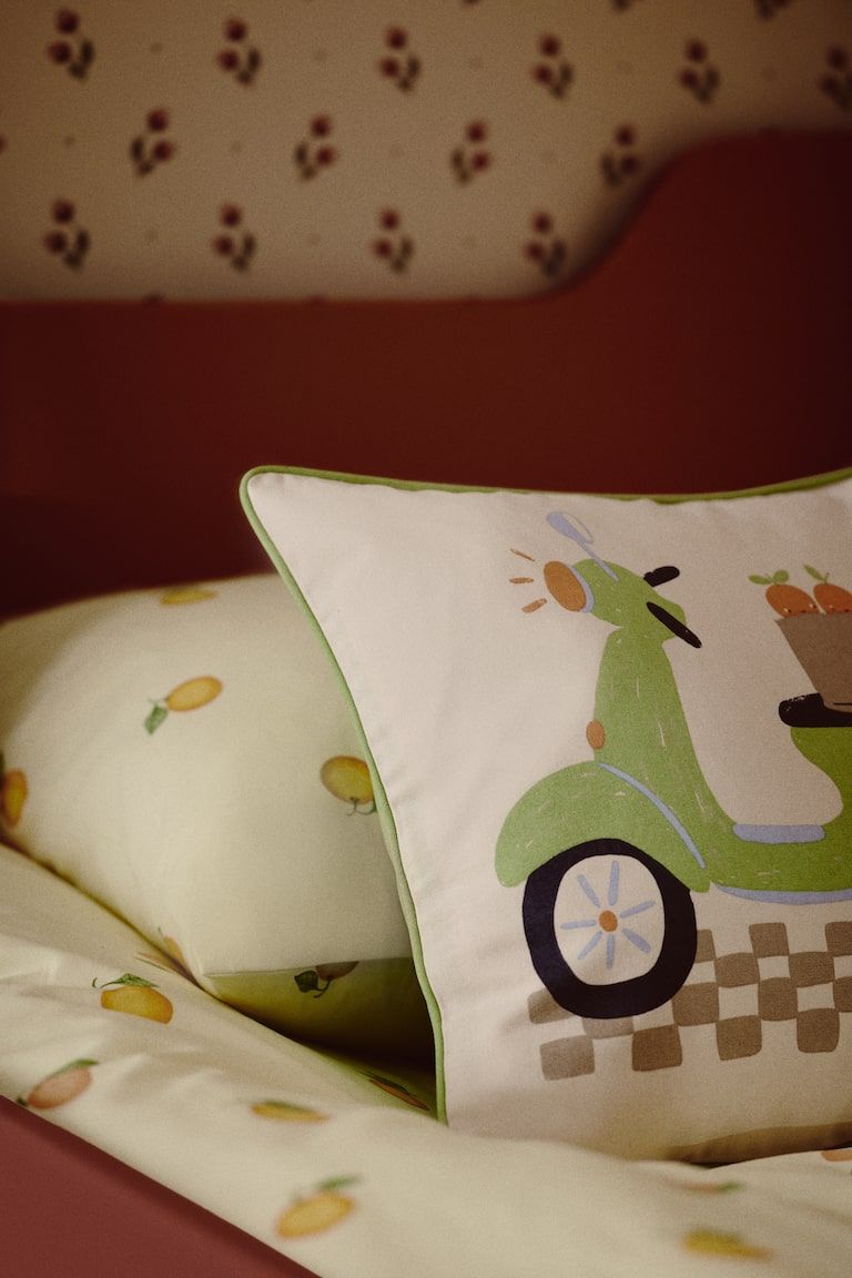 Printed Cotton Canvas Cushion Cover