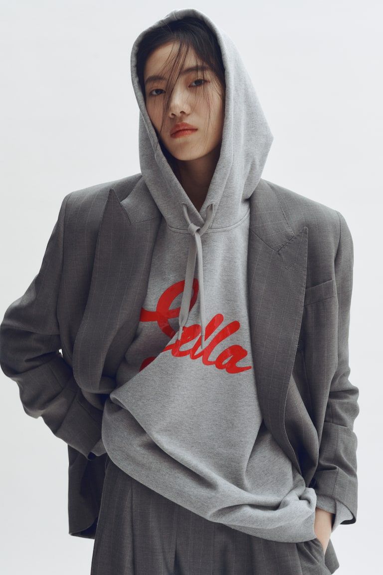 Printed Cotton Hoodie