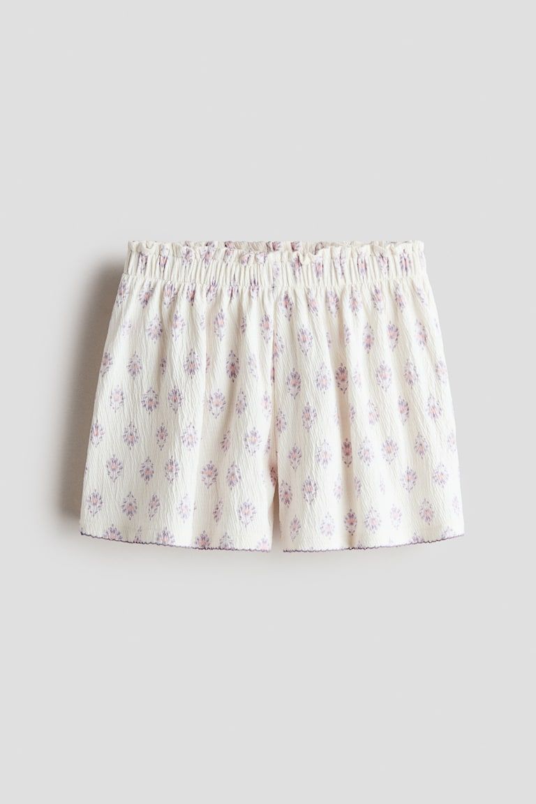 Printed Cotton Jersey Shorts