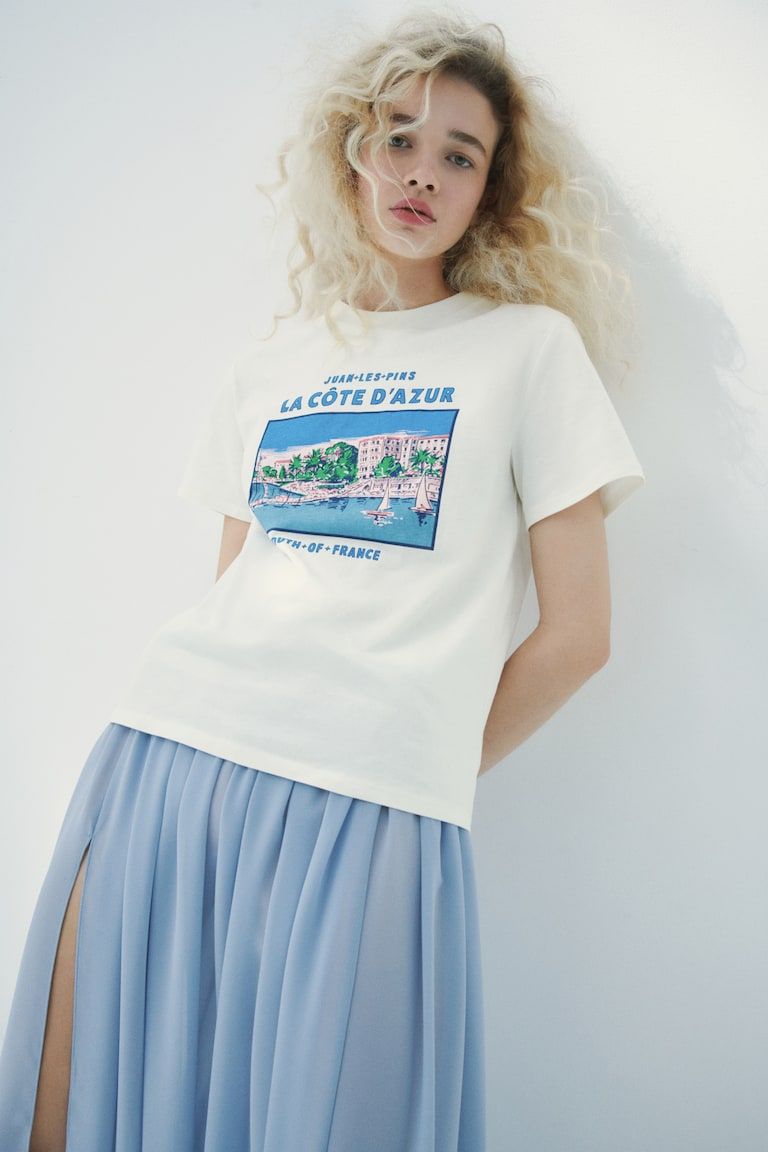 Printed Cotton T-Shirt