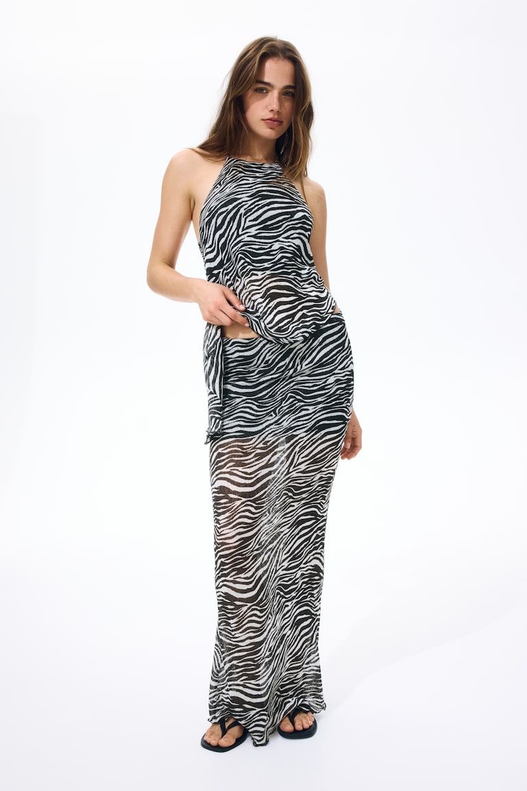 Printed Maxi Skirt