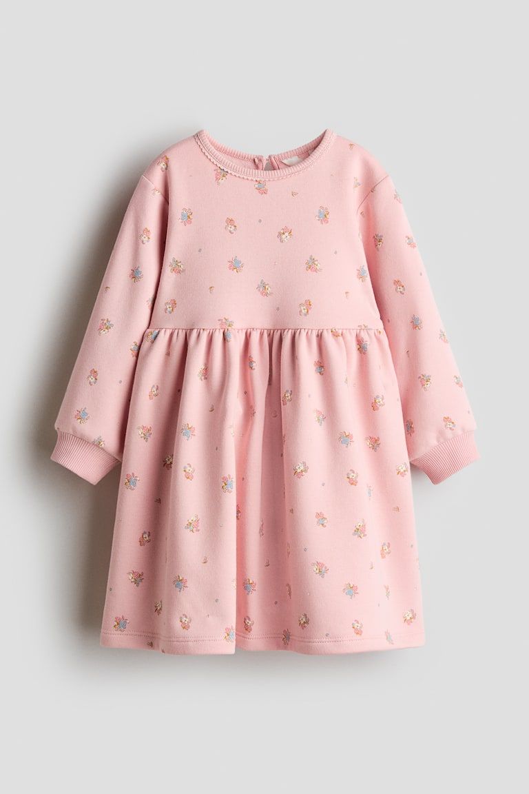 Printed Sweatshirt Dress