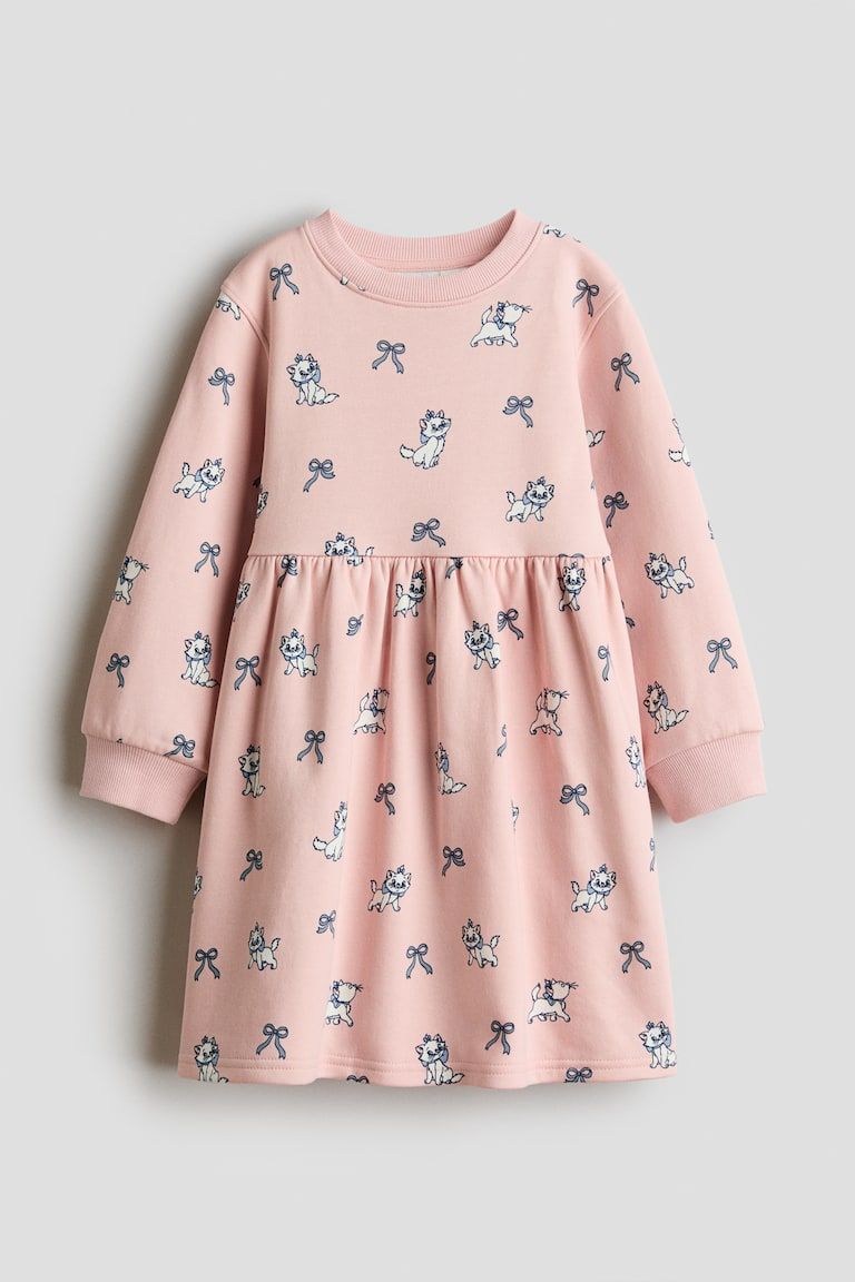 Printed Sweatshirt Dress