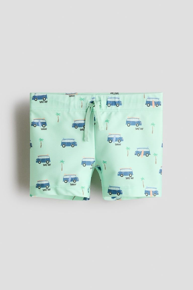 Printed Swim Trunks