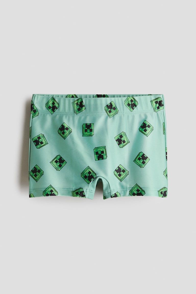 Printed Swim Trunks